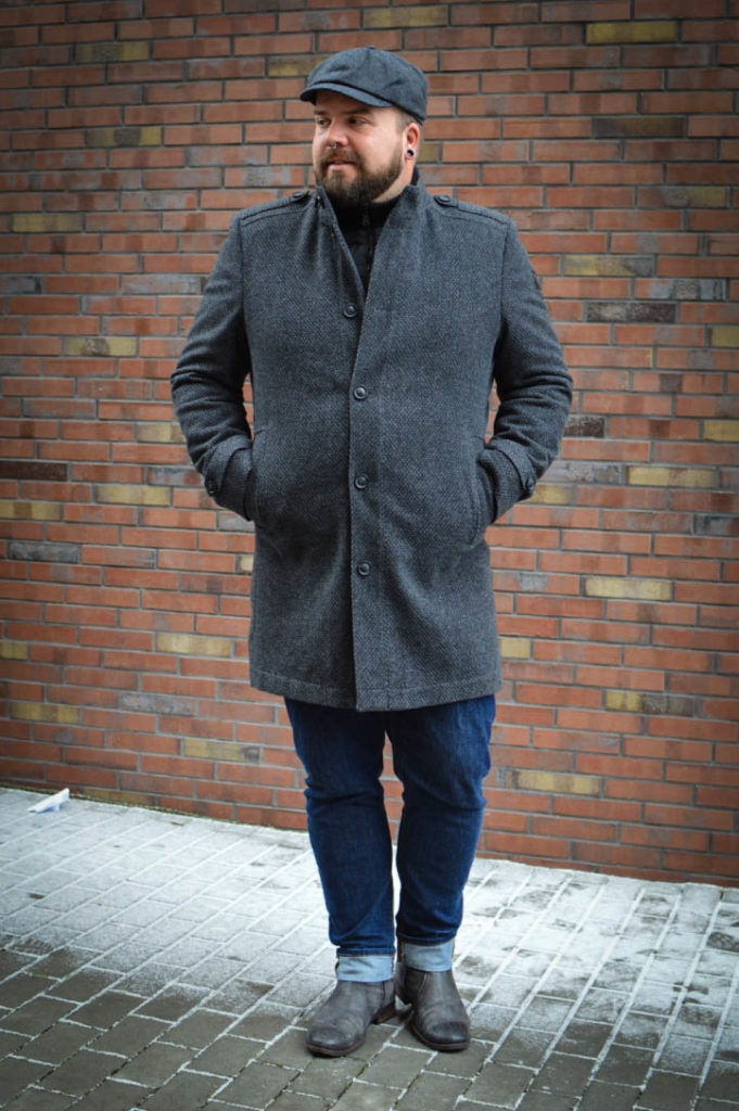 Male Plus Size Model Blog Blogger engbers XXL Männermode große Größen Herrenmode XXL Übergröße Wintermantel