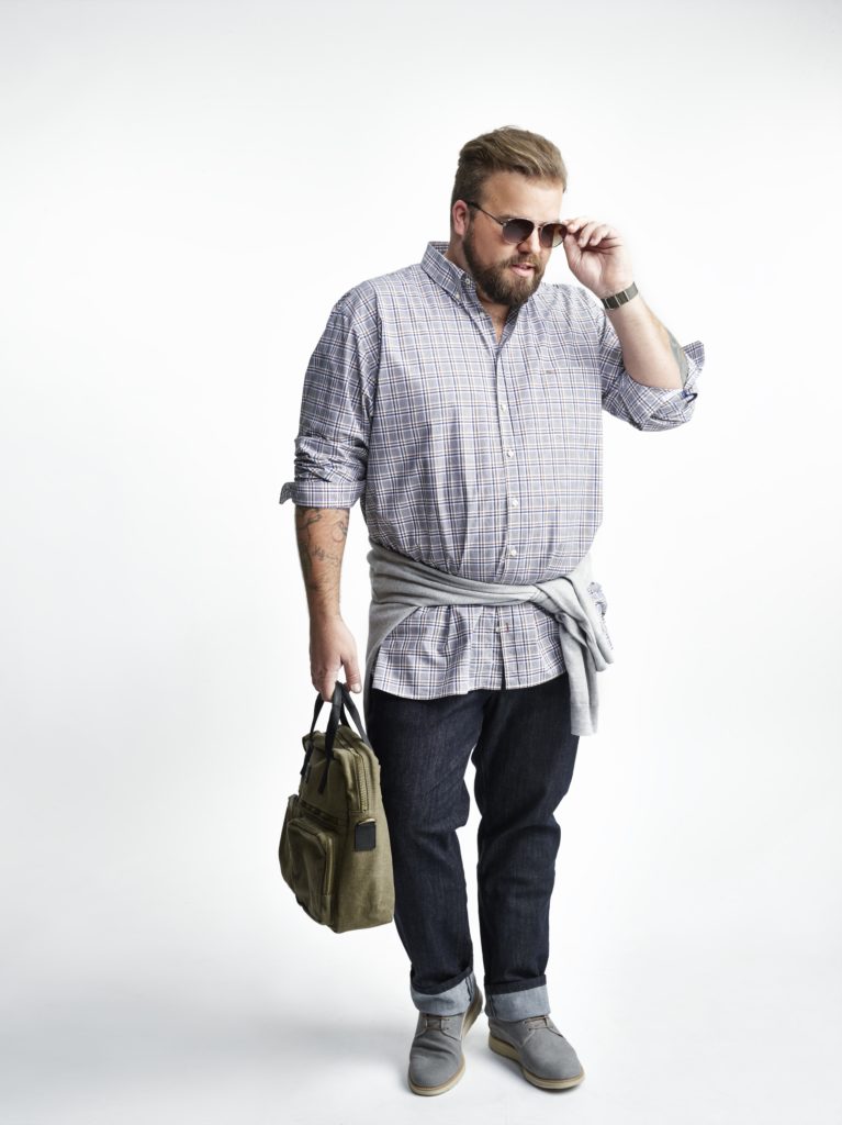 Claus XXL&T Lenkermann Trieschmann Mailing Herrenmode XXL Plus Size Model