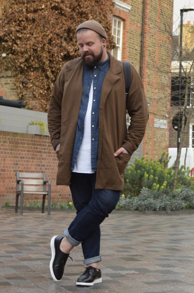 ASOS Duster Coat XXXL Plus Size Fashion Denim Shirt Hemd