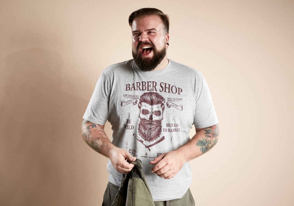 Happy Size Barber Shop Camouflage