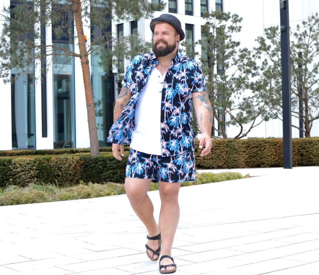 Asos Plus Mix and Match Palm Print Palmen Birkenstock Stetson