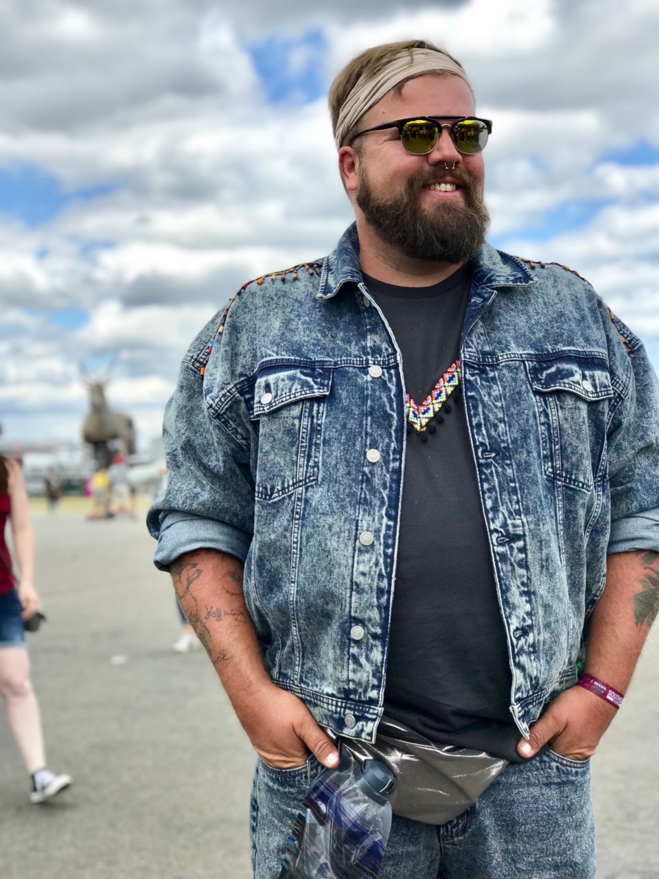 Denim jacket festival outfit sales