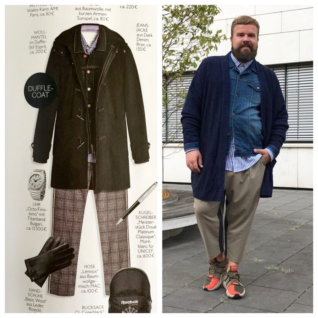 InStyle Men Outfit Herbst Winter 2018 get the look Asos Plus Layering Lagenlook Zwiebellook