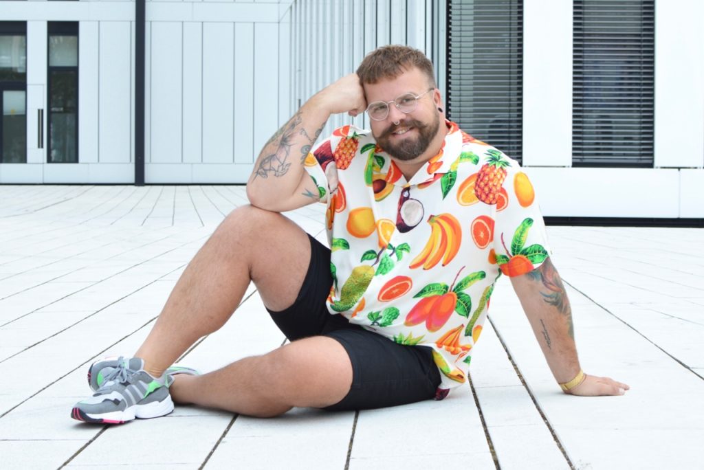 Asos Plus Size Hawaii Hemd shirt fruit print Ananas pineapple Banane Banana