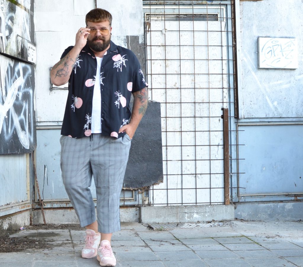 New Look Men Plus Size Asos Shirt Hemd Hawaiian Print summer outfit Sommer
