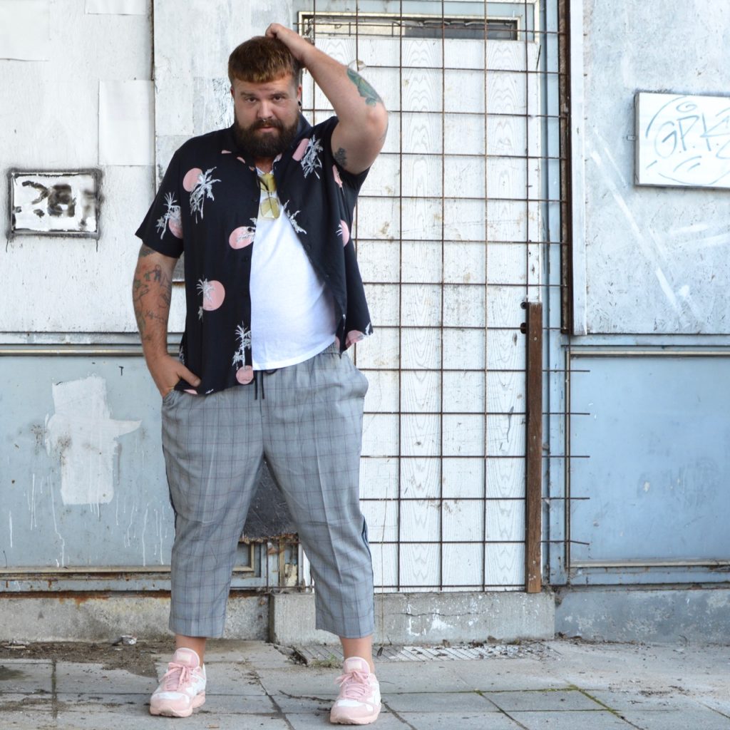 New Look Men Plus Size Asos Shirt Hemd Hawaiian Print summer outfit Sommer
