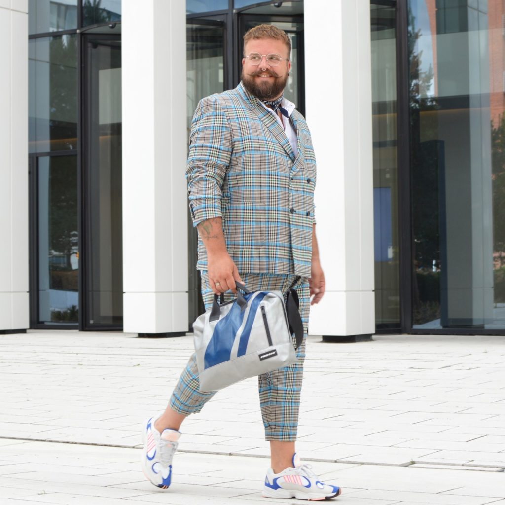 ASOS PLUS suit Anzug Zweireiher Karo kariert checked checks oversized