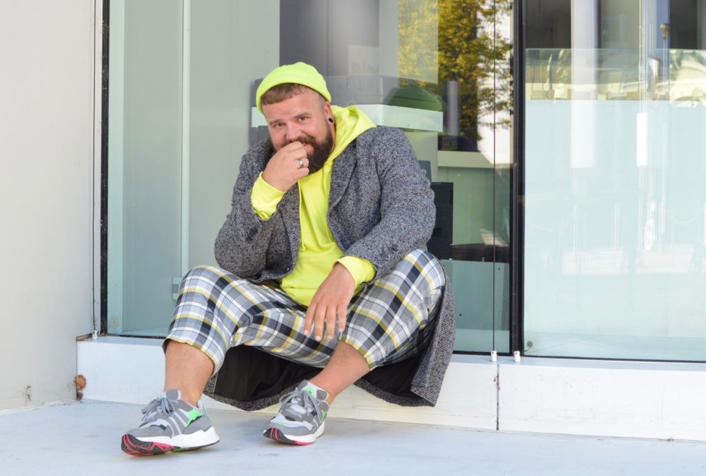 Asos Plus Size Men Neon Mantel Coat Herbst Fall Autumn