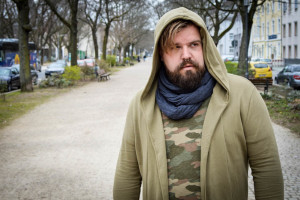 Laufsteg-Look im Fahrrad-Kurier-Camouflage-Look