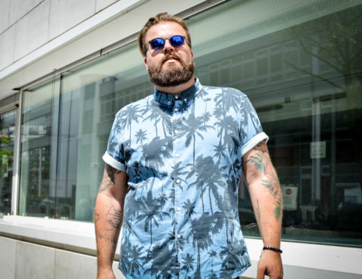 Sommer Hemden mit Palmen und Blüten Prints Male Plus Size Mode Fashion Blog Blogger Claus Fleissner