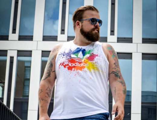 Adidas Pride Pack Male Plus Size Fashion Blog Blogger Model Claus Fleissner
