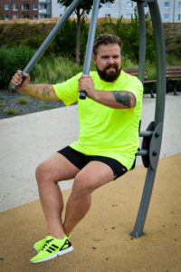 Sportswear Performance-Wear Plus Size Male Model Blogger Claus Fleissner