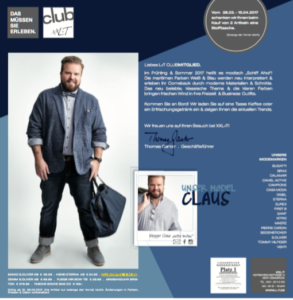 Mailing XXL+T Plus Size Model Claus Fleissner