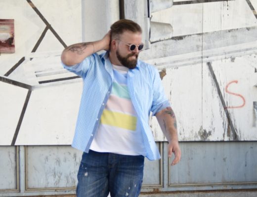 Pastell für den Frühling Männermode Plus Size Fashion Blog