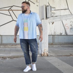 Pastell für den Frühling Männermode Plus Size Fashion Blog