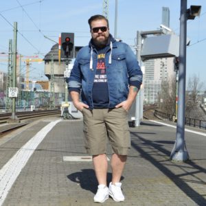 Happy Size Marina del rey Cargo Bermudas Spring Frühling Jeansjacke