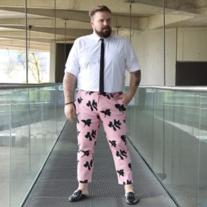 ASOS PLUS pink Hose Blumen Flower Print pants trousers