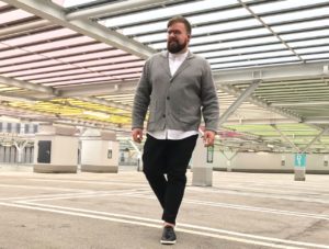 ASOS PLUS Scandi Style Mesh Jumper Knitted Blazer