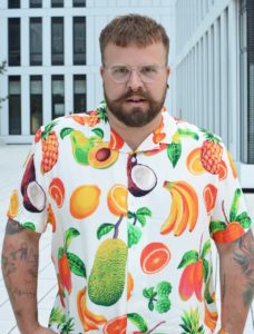 Asos Plus Size Hawaii Hemd shirt fruit print Ananas pineapple Banane Banana