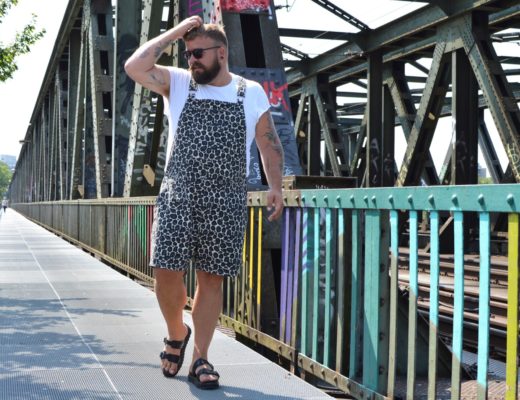 Latzhose dungarees Leo Leopard ASOS Plus Size