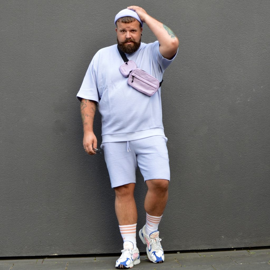 Asos Plus Size Men lila purple pastell streetstyle