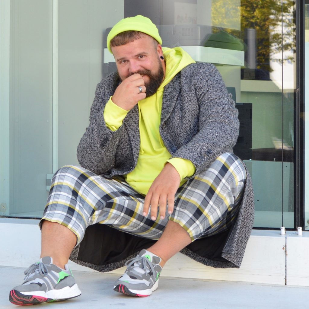 Asos Plus Size Men Neon Mantel Coat Herbst Fall Autumn