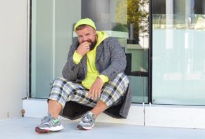 Asos Plus Size Men Neon Mantel Coat Herbst Fall Autumn