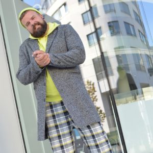 Asos Plus Size Men Neon Mantel Coat Herbst Fall Autumn