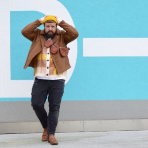 Asos Plus Size Fashion autumn fall herbst outfit biker senfgelb strick cardigan