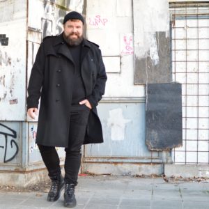 Trenchcoat Asos Plus Schwarz Mantel