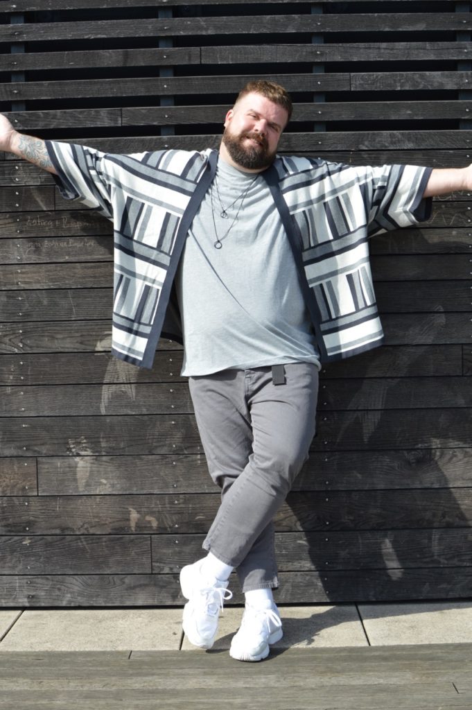 Kimono strick knitted Asos Plus Size große Größe